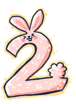 2 two 兔子